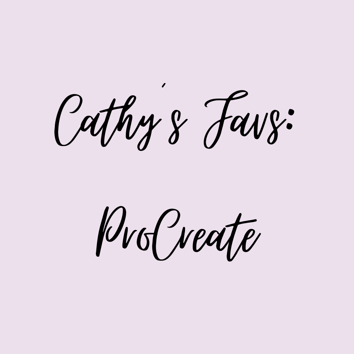 Meine liebsten Programme:&nbsp;ProCreate