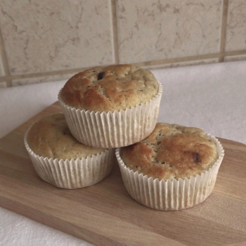 Rezept: Rhabarber-Straciatella-Muffins